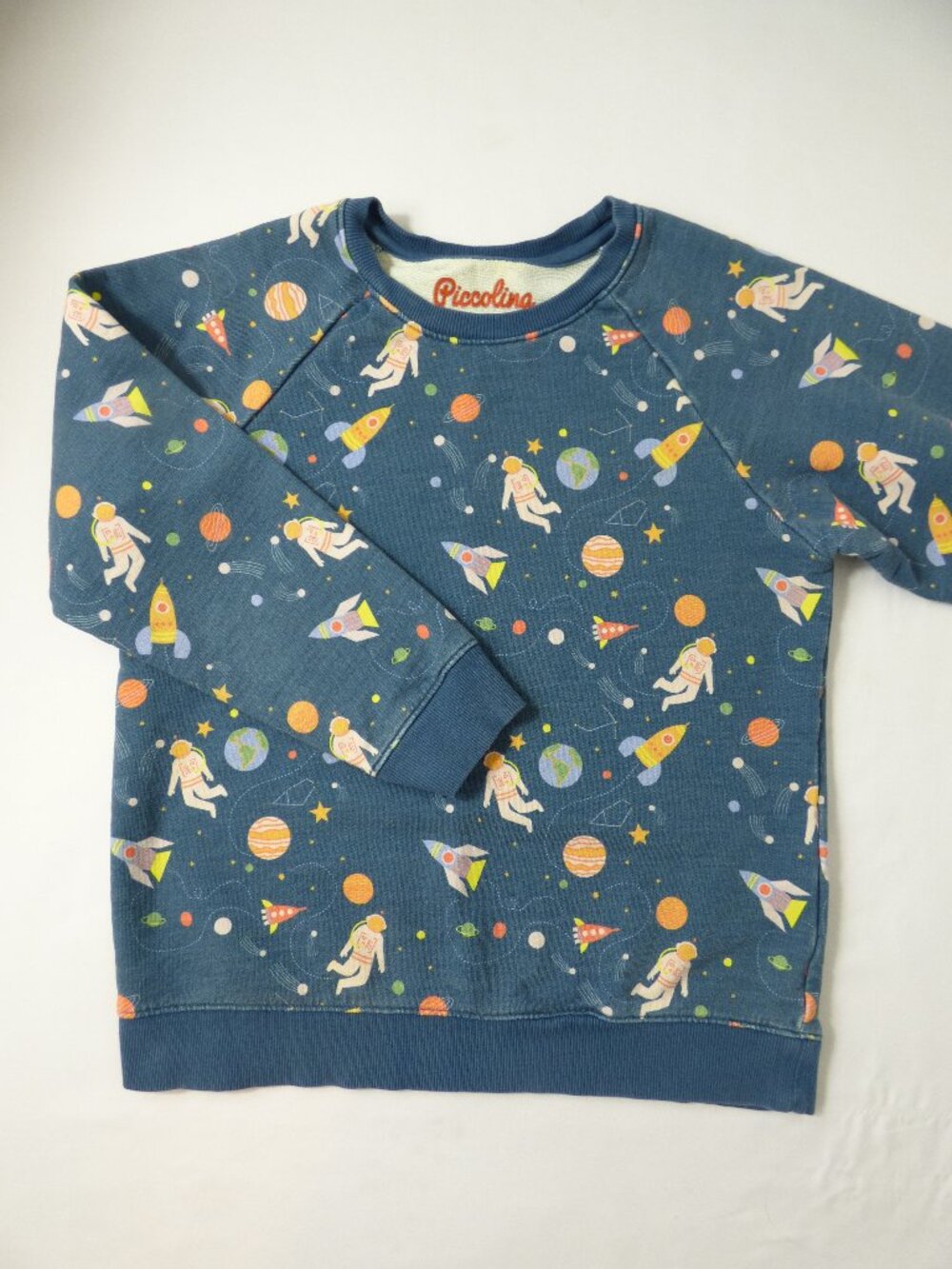 Piccolina Kids' Space Crewneck, Size 8 Years